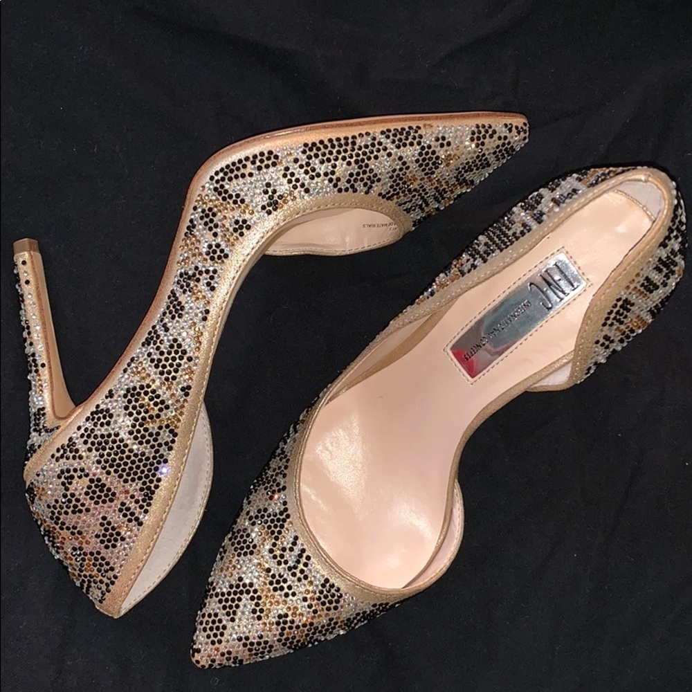 INC international sparkle heels